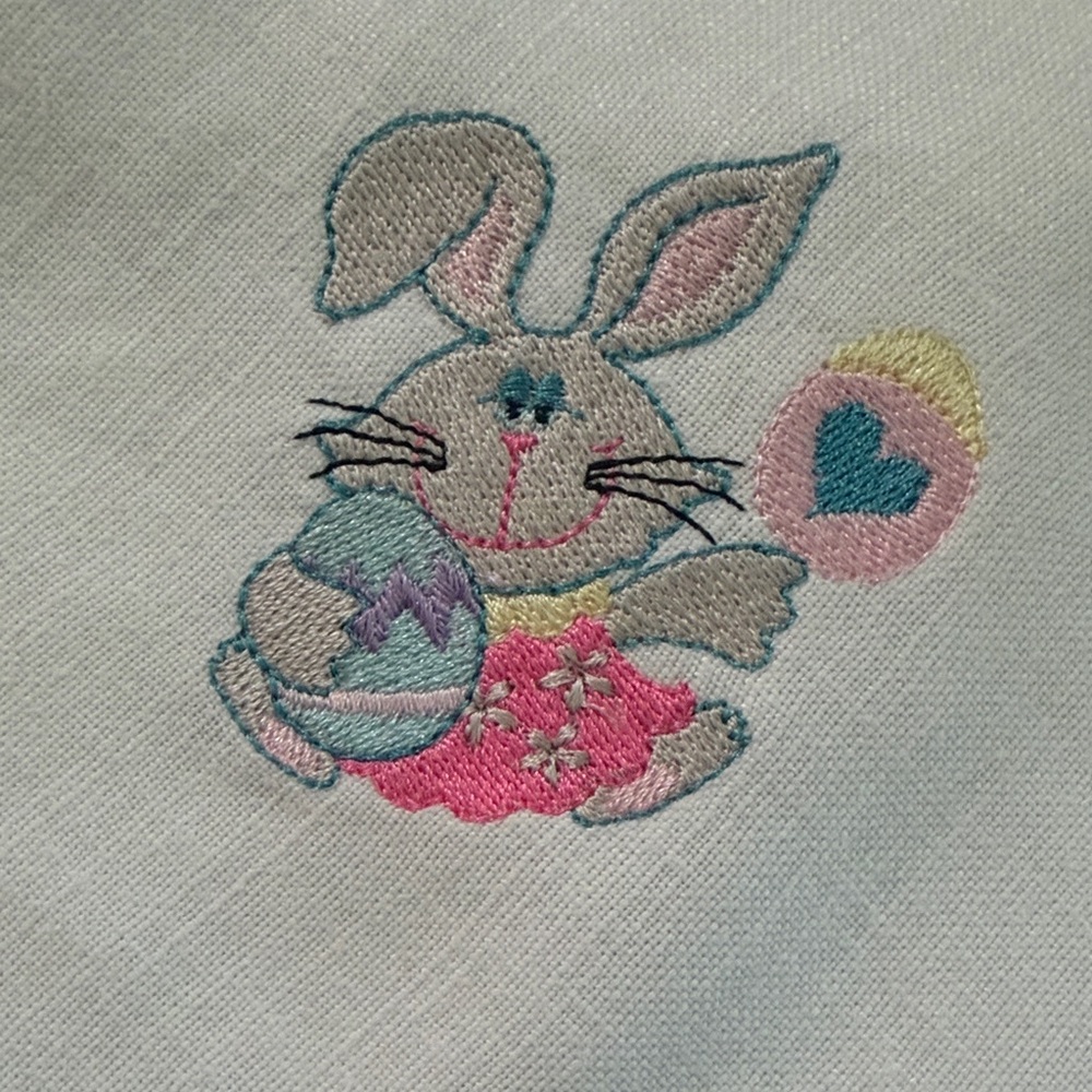 Set of 2 Embroidered linen napkins 18x18